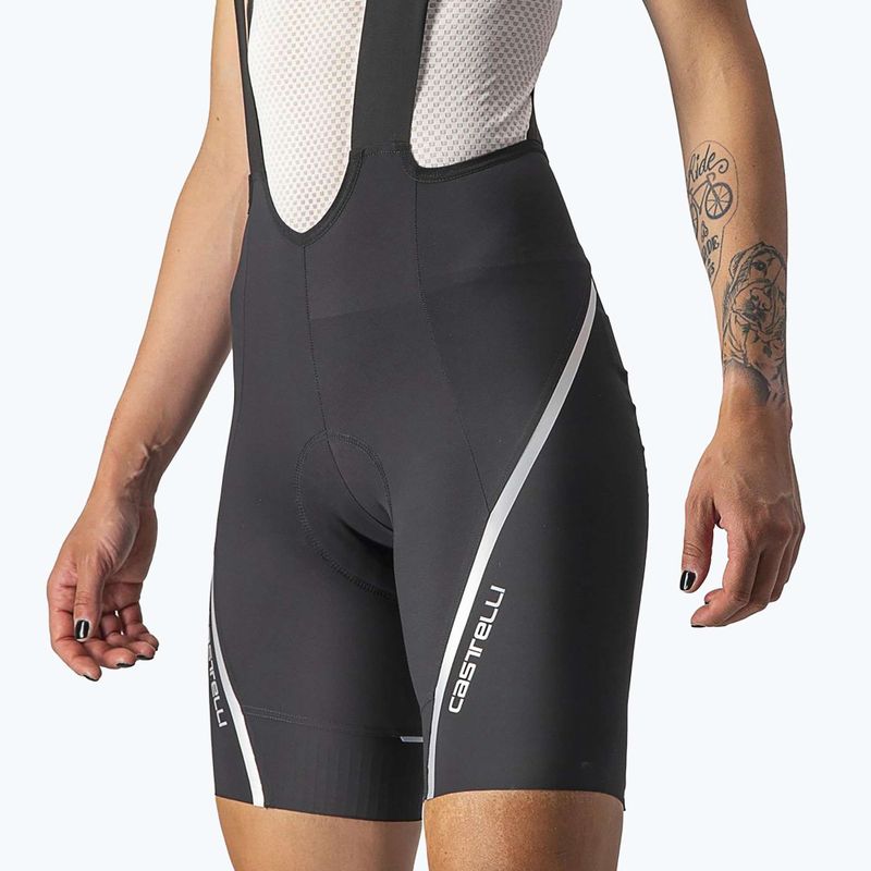 Női kerékpáros rövidnadrág Castelli Velocissima 3 fekete/ezüst 3