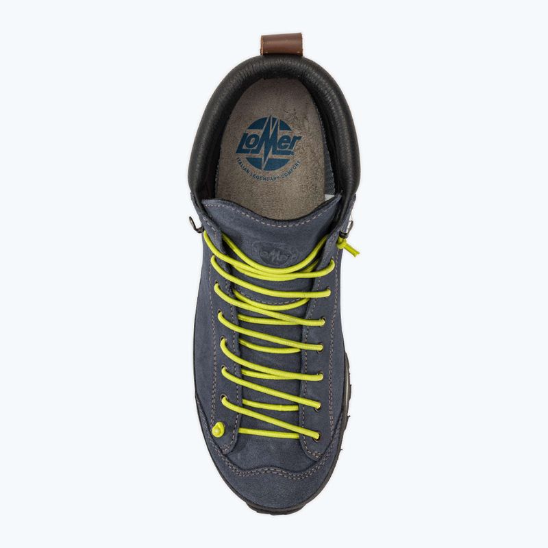 Férfi túracipő Lomer Bio Naturale Mid Mtx Suede flag/lime 5