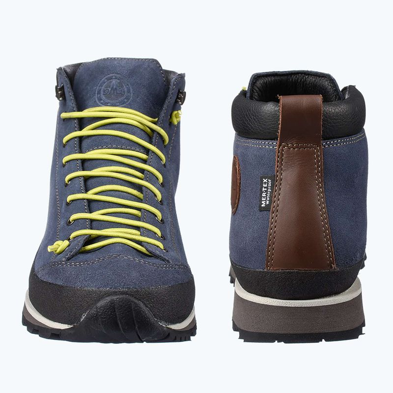 Férfi túracipő Lomer Bio Naturale Mid Mtx Suede flag/lime 8