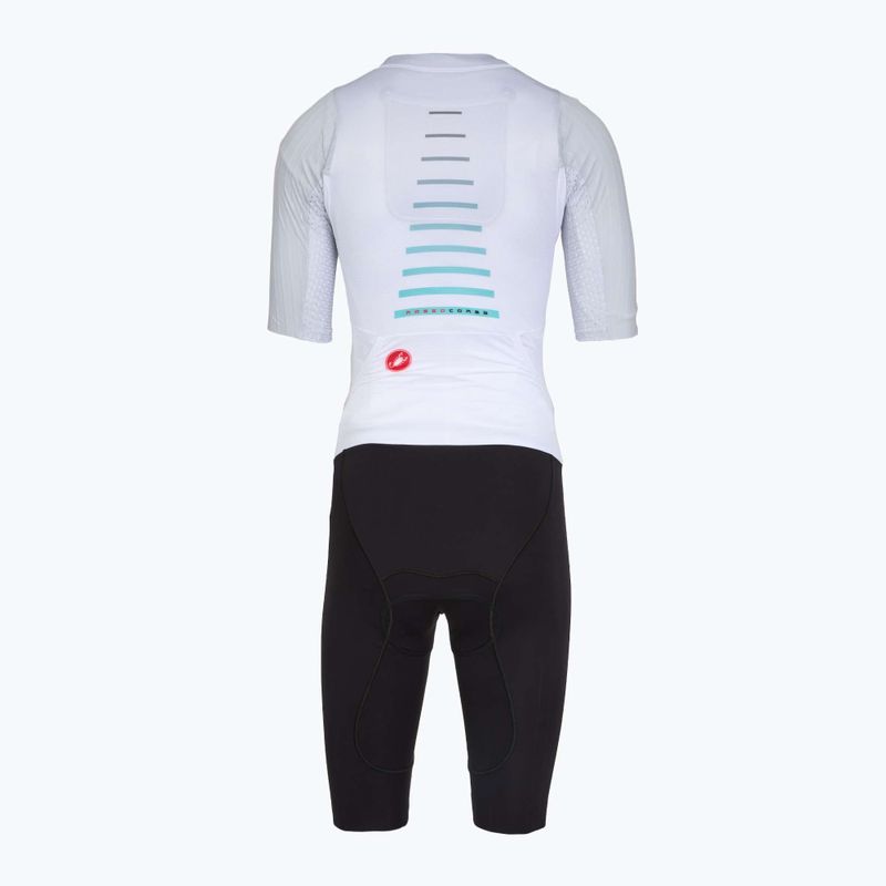 Női kerékpáros overall Castelli Free Sanremo 3 SS in white/black 2