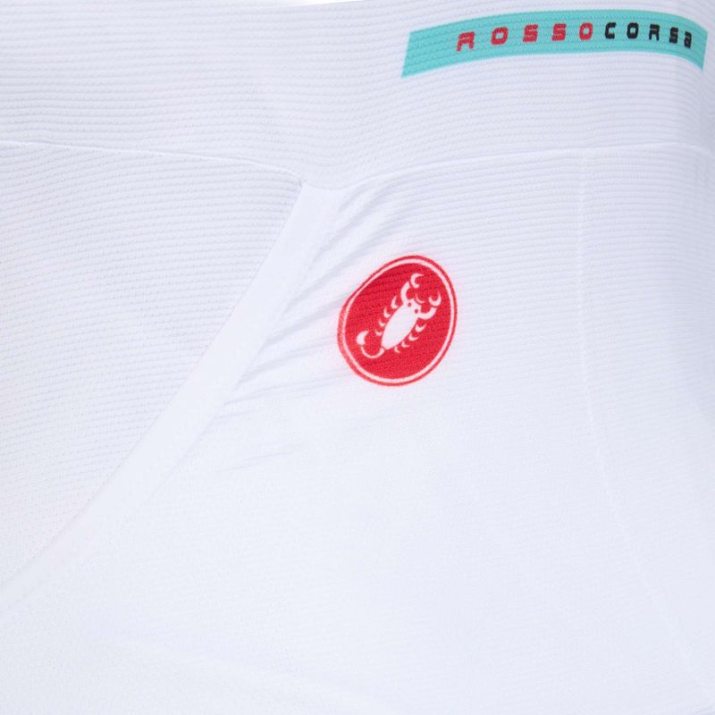 Női kerékpáros overall Castelli Free Sanremo 3 SS in white/black 6