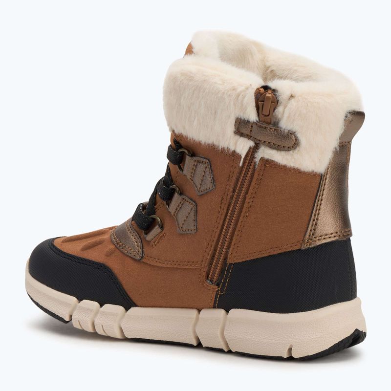 Geox Flexyper ABX whisky / fekete gyermek hócipő 3
