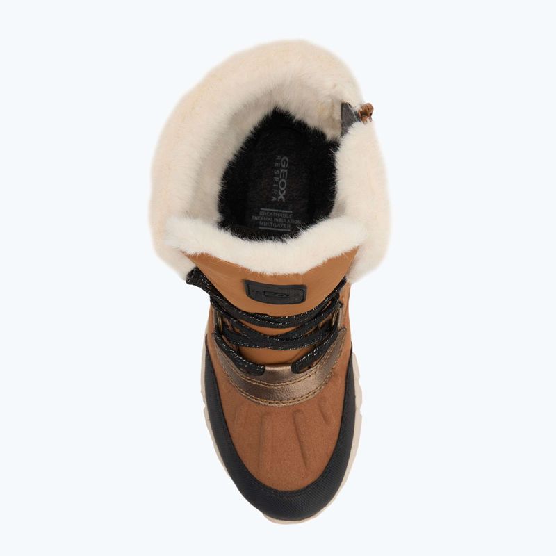 Geox Flexyper ABX whisky / fekete gyermek hócipő 5