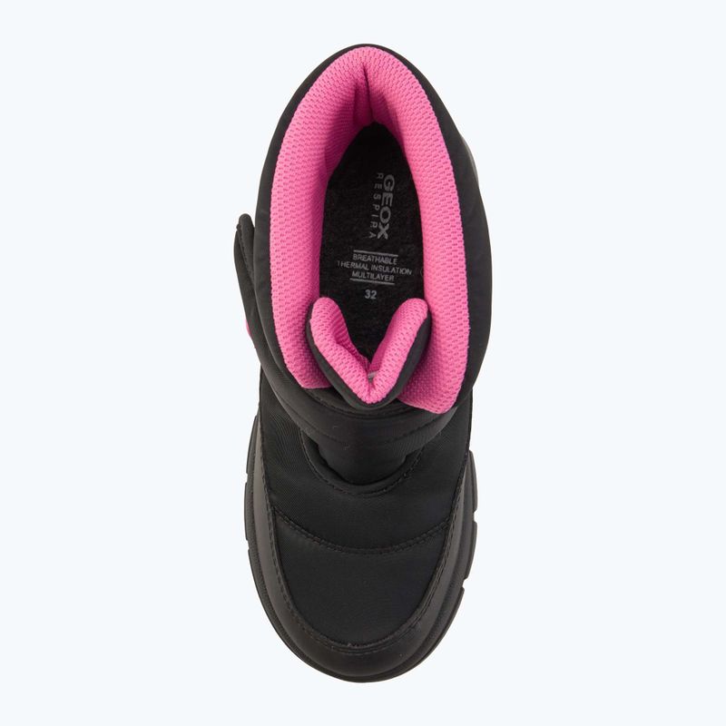 Gyerek hótaposó Geox Willaboom ABX black / fuchsia 5