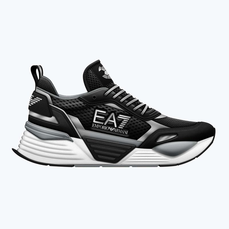 EA7 Emporio Armani Ace Runner Mesh fekete/ ezüst cipő 8