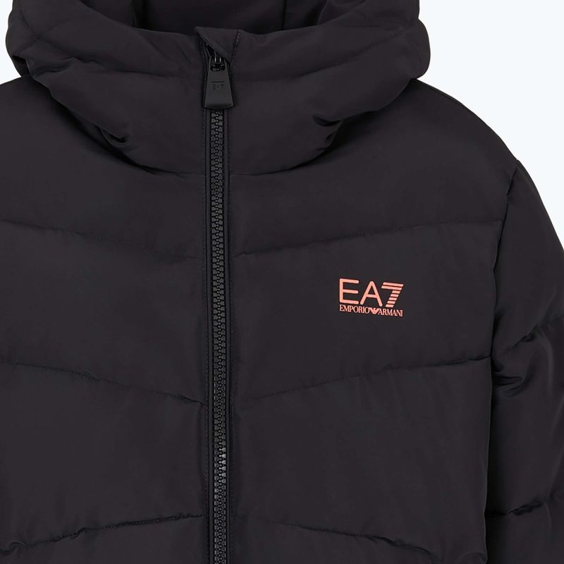 Női kabát EA7 Emporio Armani Train Logo Series Extra Padded Tape black 3