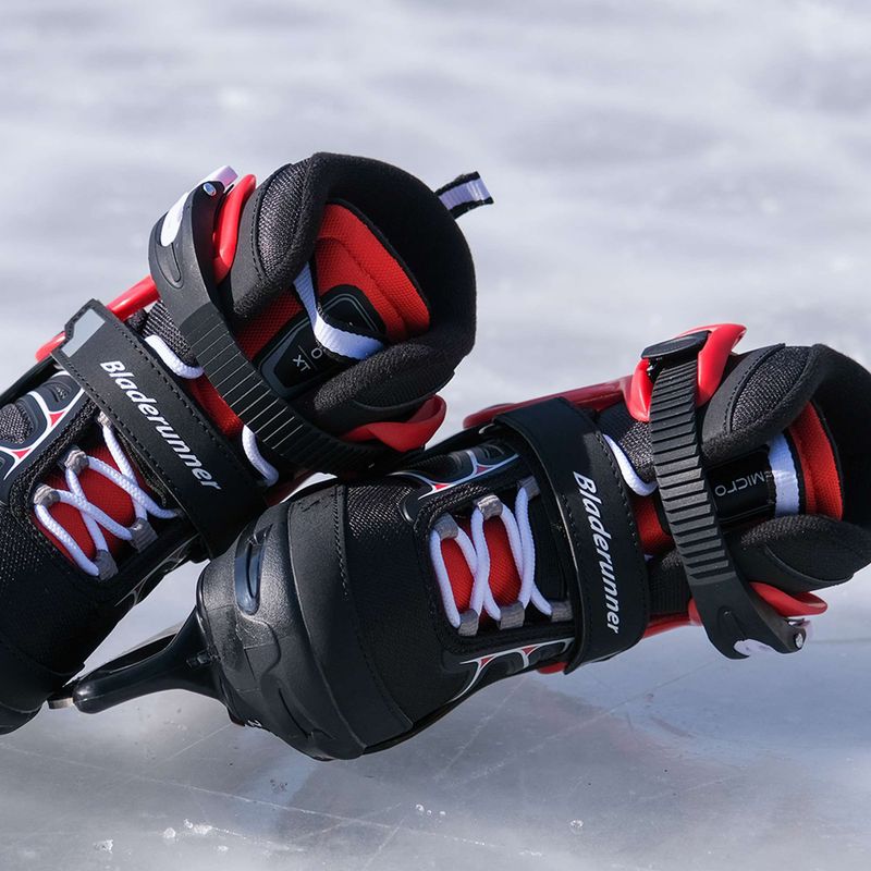 Gyerek jégkorcsolya Bladerunner Micro Xt Ice black/red 8