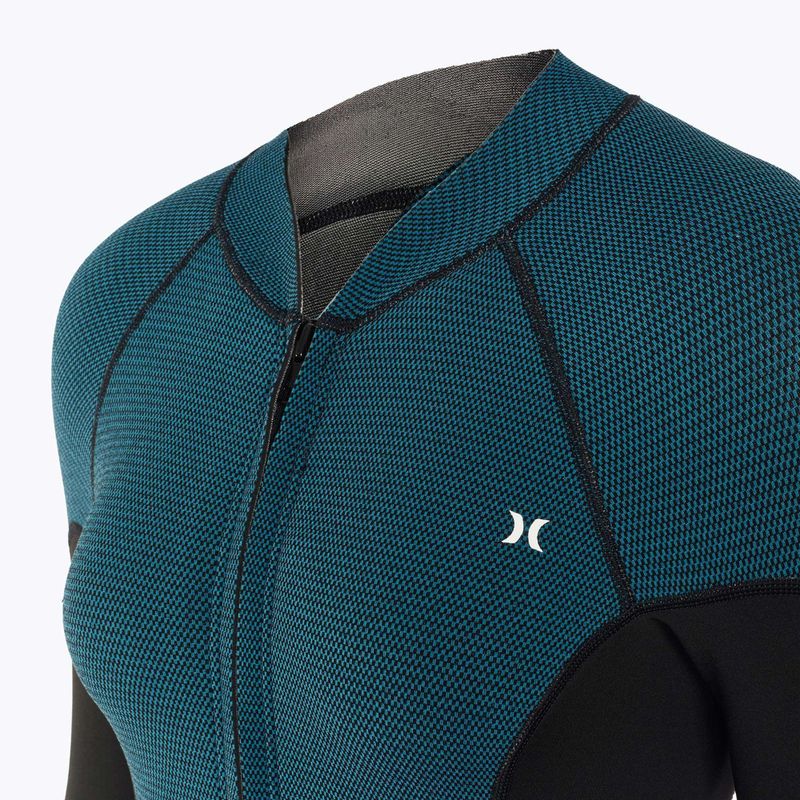 Hurley Advant Texture 2/2 mm-es női búvárruha fekete/skyblue 4