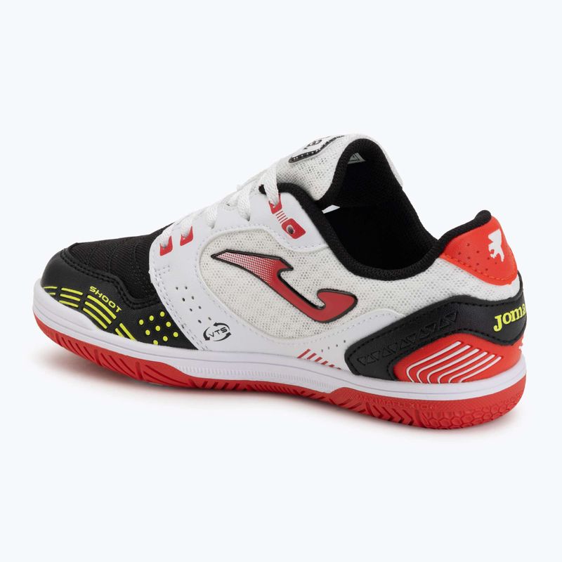 Gyerek focicipő Joma Sala Max Jr IN white/black 3