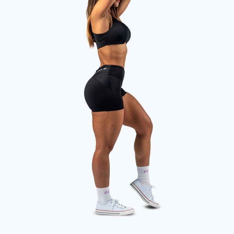 Női edző rövidnadrág NEBBIA Strong Beauty black 4