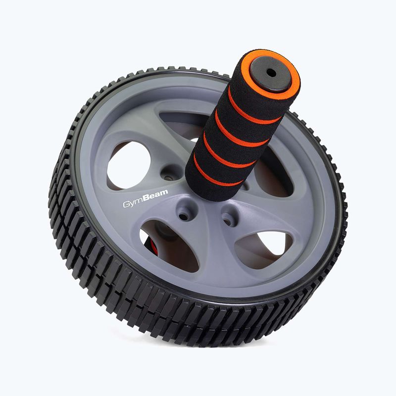 Hasgörgő GymBeam Ab Wheel black/grey/orange 2