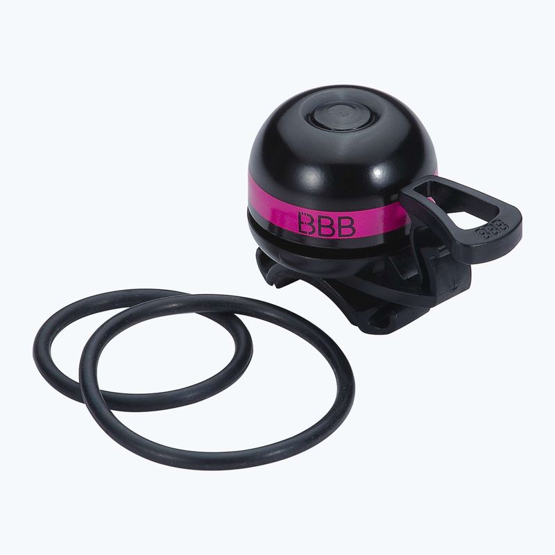 BBB Cycling EasyFit Deluxe rózsaszín kerékpáros csengő 4
