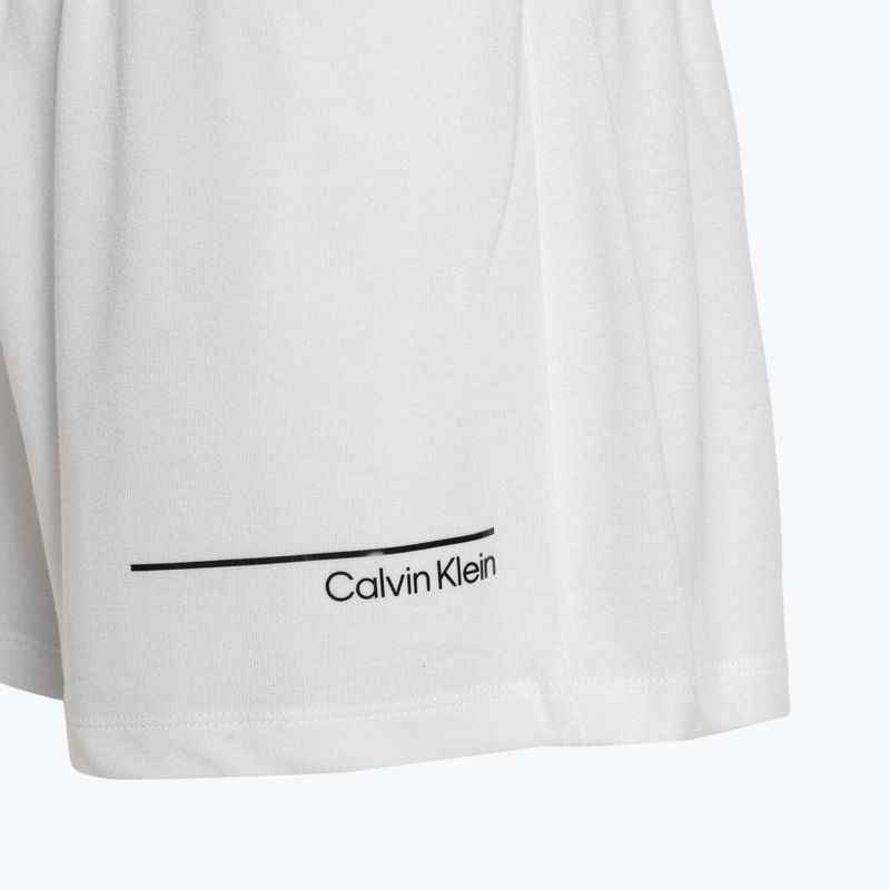 Női úszónadrág Calvin Klein Relaxed Shorts klasszikus fehér 4