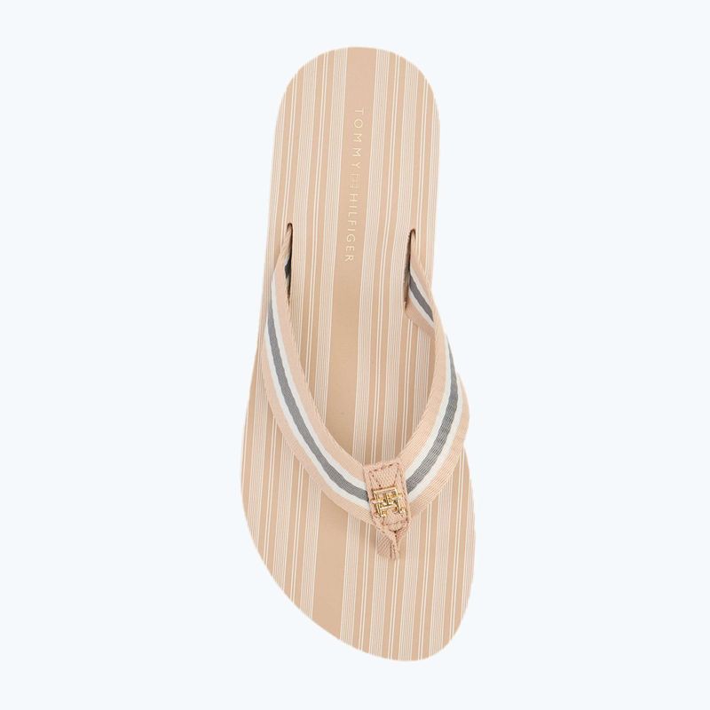 Női flip-flop papucs Tommy Hilfiger Im Th Print Beach Sandal misty blush 5
