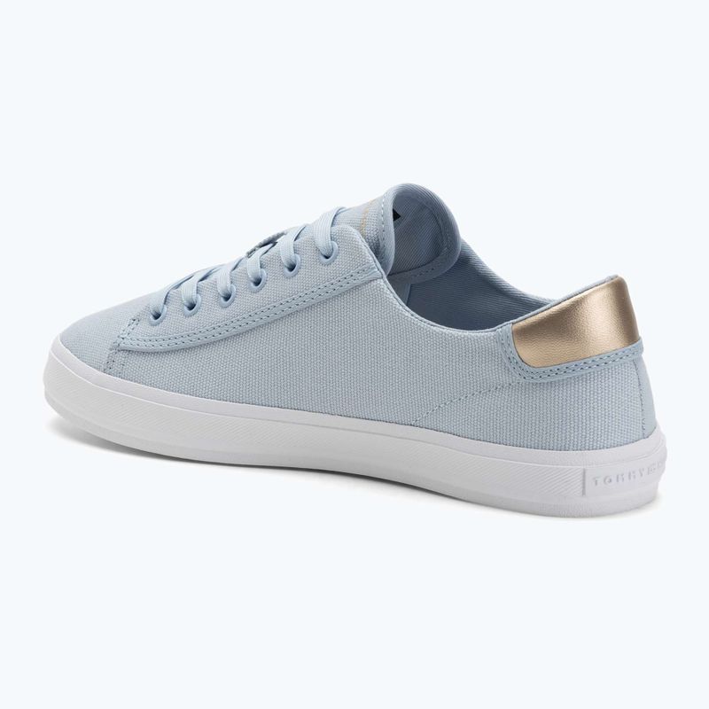 Tommy Hilfiger női edzőcipő Vulc Canvas Lace Up szellős kék 3