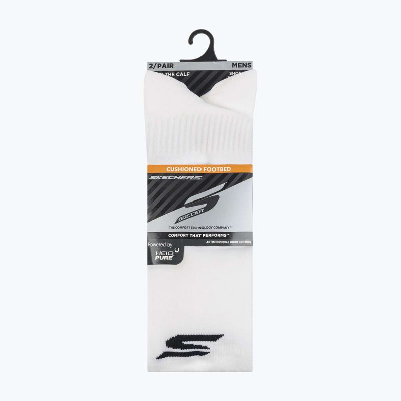 Férfi zoknik SKECHERS 1/2 Terry Over The Knee 2 pár white traditional 6