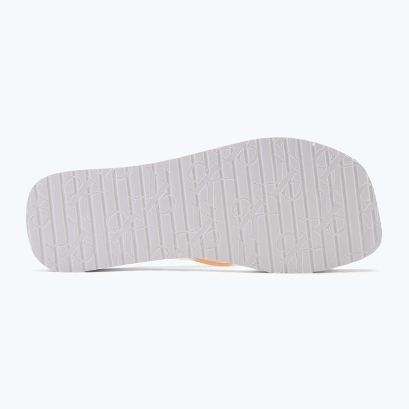 Calvin Klein női flip flop YW0YW01720 Thong+ Tpu Metallic suttogó rózsaszín/világító fehér 4