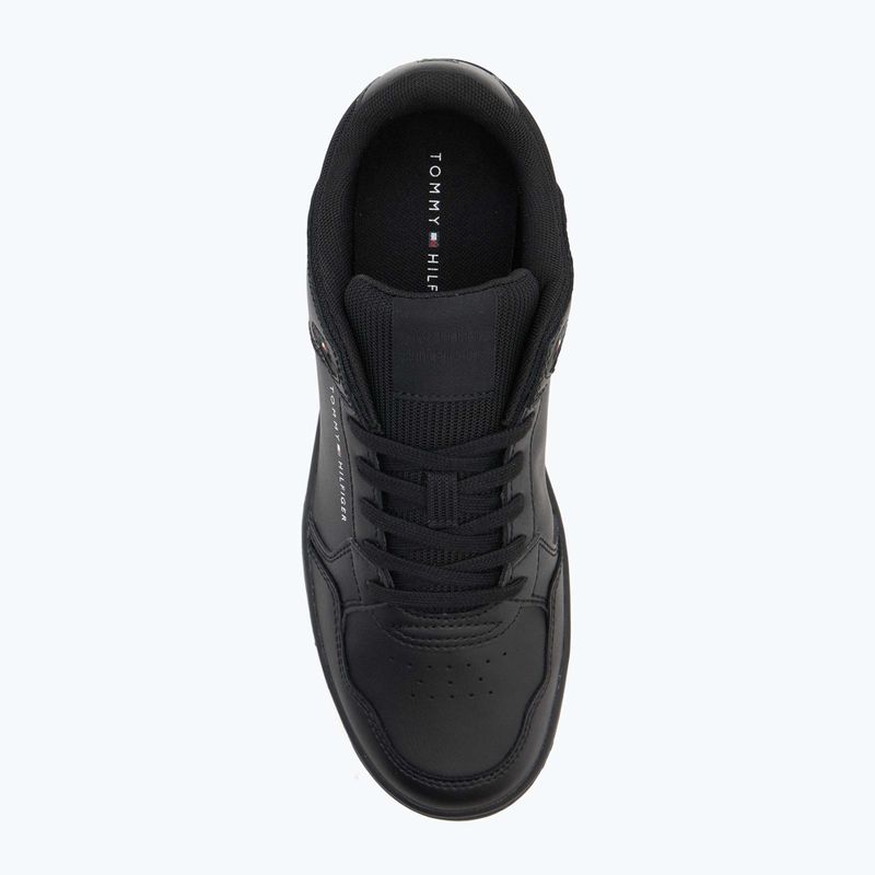 Férfi Tommy Hilfiger Basket Core Core Lite Lth Mix fekete cipő 5