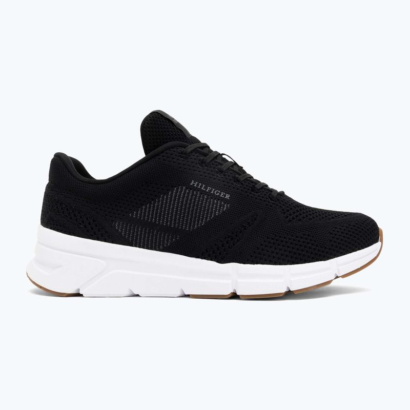 Férfi Tommy Hilfiger Comfort Run Knit fekete cipő 2