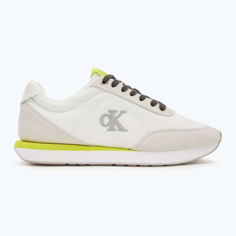 Női cipők Calvin Klein YW0YW01990 Retro Runner Lace Up Nylon MG white/evening primrose/lily white 2
