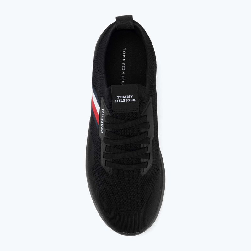 Férfi cipő Tommy Hilfiger Lightweight Knitted Runner black 5