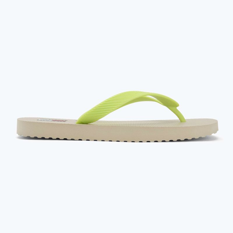 Női flip-flop papucsok Tommy Jeans Logo Summer white clay/lime essence 2