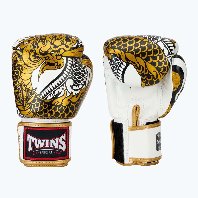 Boxkesztyű Twins Special Fancy FBGVL3-52 white/gold