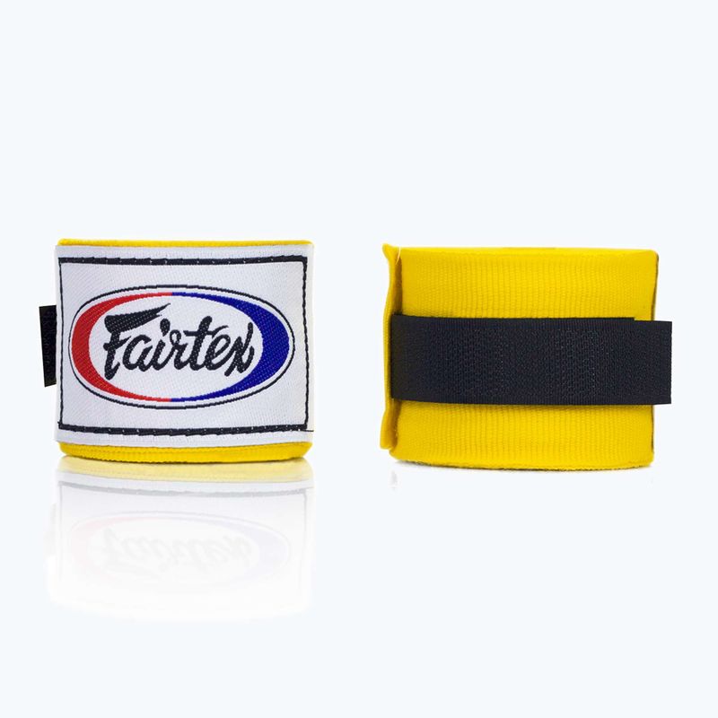 Fairtex Handwraps bokszkötszer 300 cm sárga