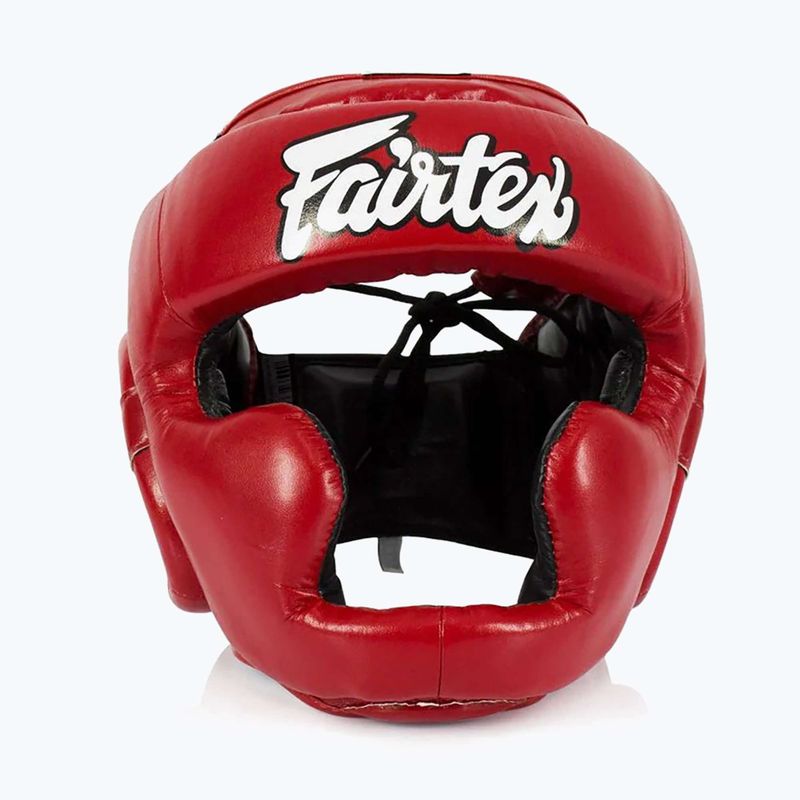 Box fejvédő dziecięcy Fairtex Headguard for Kids red 2