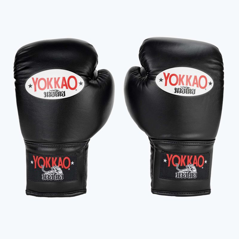 YOKKAO Matrix Lace Up férfi bokszkesztyűk fekete 2
