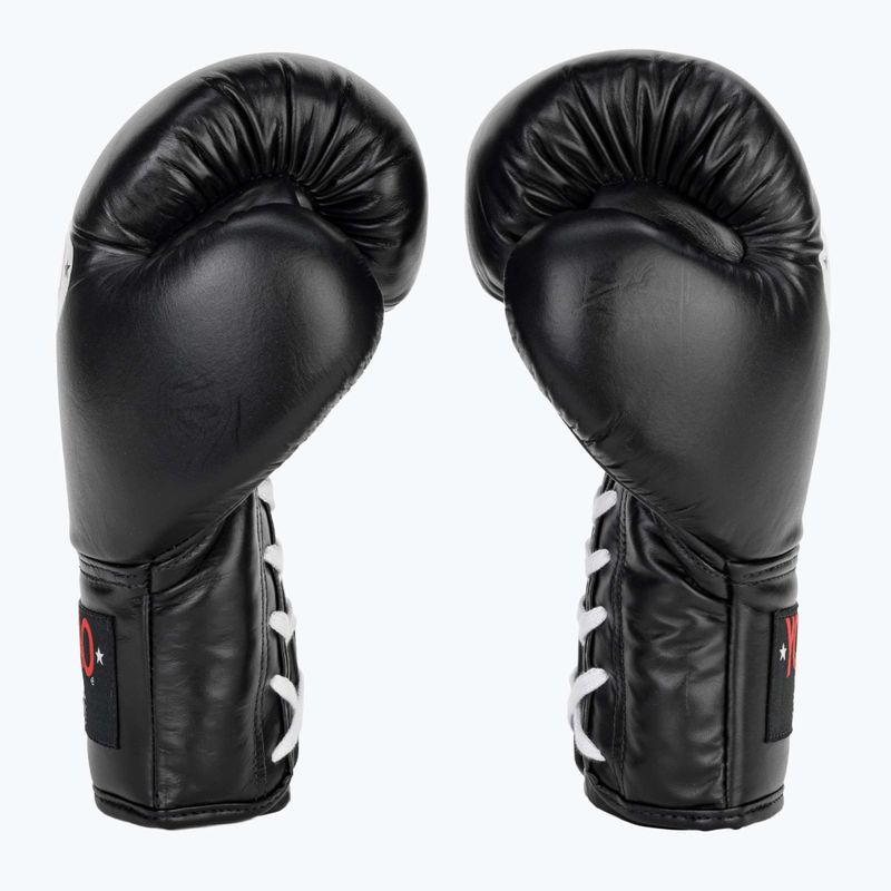 YOKKAO Matrix Lace Up férfi bokszkesztyűk fekete 4