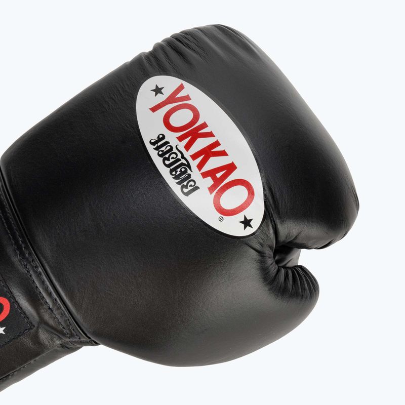 YOKKAO Matrix Lace Up férfi bokszkesztyűk fekete 5
