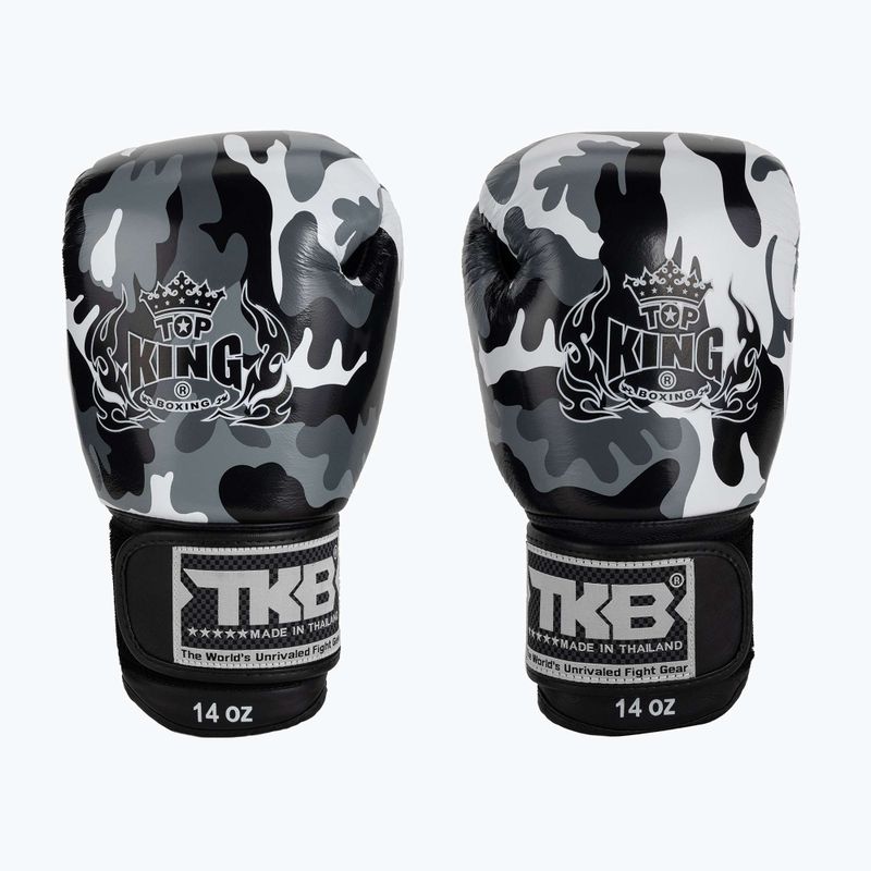 Top King Muay Thai Empower ökölvívókesztyű szürke TKBGEM-03A-GY 2