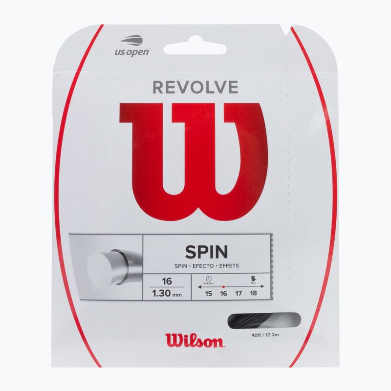 Wilson Revolve 16 tenisz húr fekete WRZ946800+