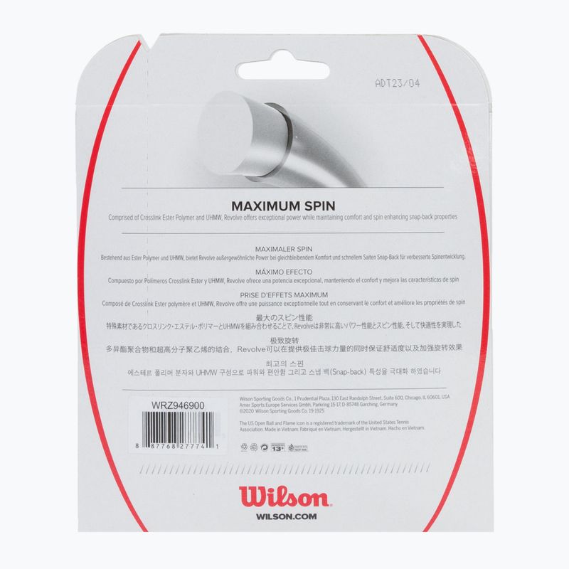 Wilson Revolve 17 fekete WRZ946900+ Tenisz húr Wilson Revolve 17 fekete WRZ946900+ 2