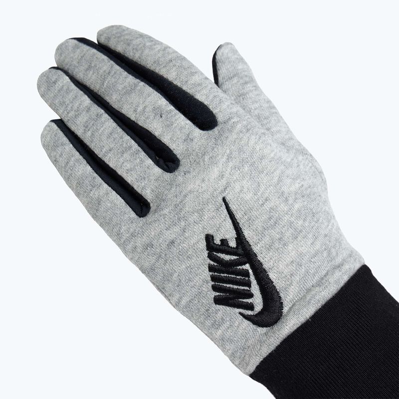 Női futókesztyű Nike Club Fleece grey heather/black/black 4