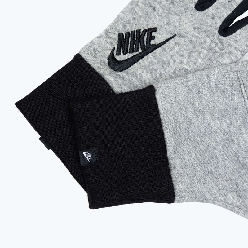 Női futókesztyű Nike Club Fleece grey heather/black/black 5