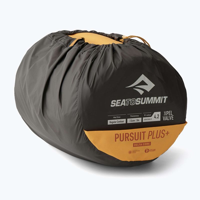 Sea To Summit Pursuit Plus SI SI Regular sárga önfújó szőnyeg 7