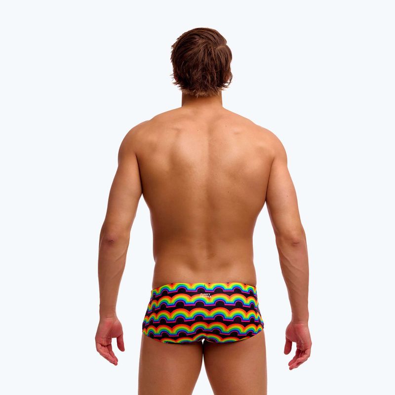 Férfi úszó boxeralsó Funky Trunks Sidewinder Trunks rainbowie 4