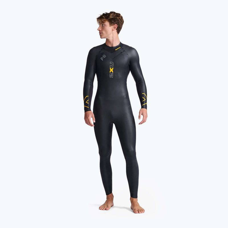 Férfi triatlon búvárruha 2XU Propel:1 fekete/ambition MW4991C 3