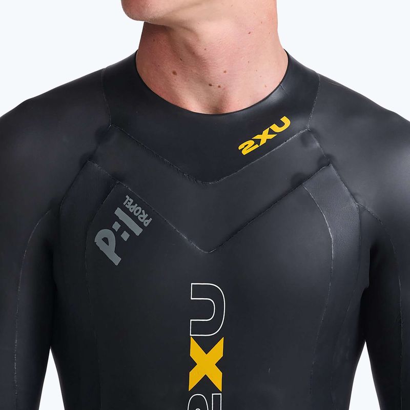 Férfi triatlon búvárruha 2XU Propel:1 fekete/ambition MW4991C 5