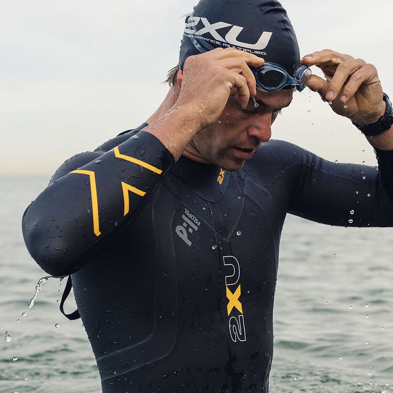 Férfi triatlon búvárruha 2XU Propel:1 fekete/ambition MW4991C 8