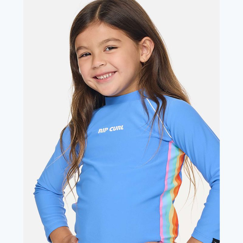 Gyerek úszópóló Rip Curl Sunshine Revival Rashie cornflower blue 9