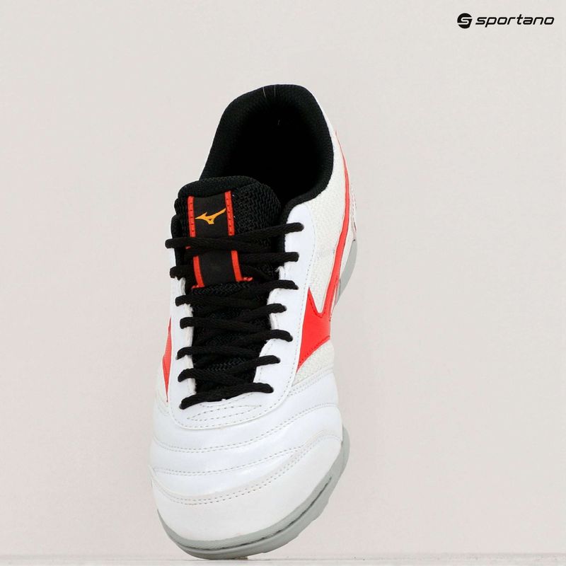 Gyerek focicipő Mizuno MRL Sala Club TF Jr white/radiant red 15