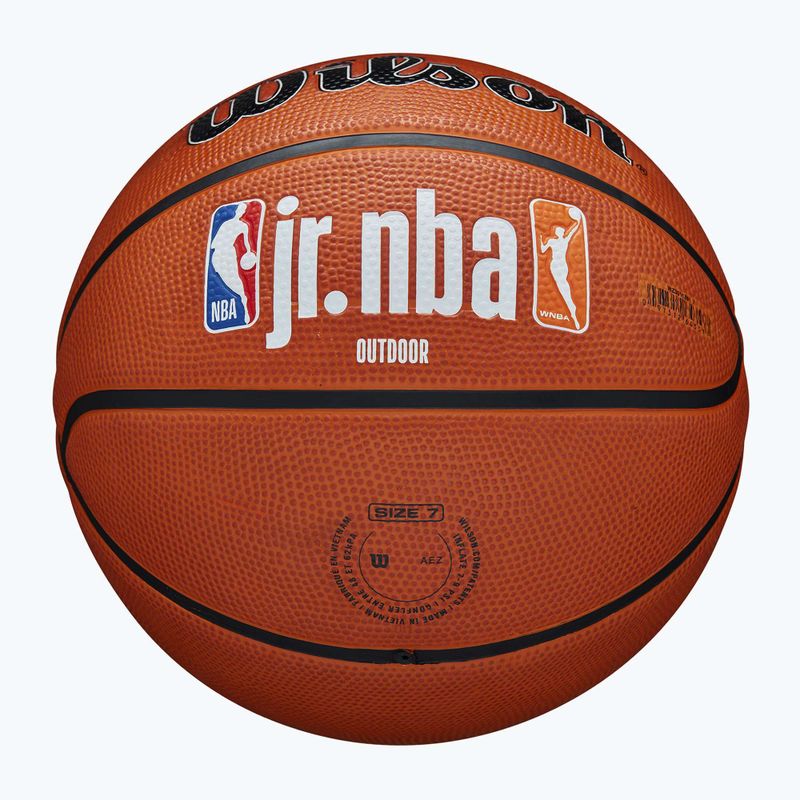 Wilson NBA JR Fam Logo Authentic Outdoor barna kosárlabda 6-os méret 5