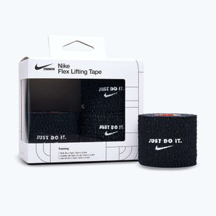 Kohéziós rugalmas kötés Nike Strenght Flex Lifting Tape black/white