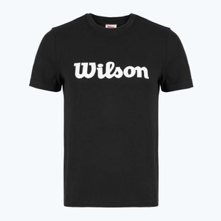 Női tenisz póló Wilson Team Graphic Script W fekete script