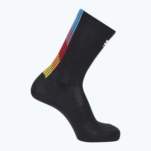 Salomon Pulse Race Flag Crew zokni fekete