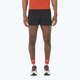 Férfi Salomon S/Lab Speed Spl 3" futónadrág mélyfekete / tüzes piros