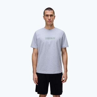 Férfi póló Napapijri S-Box Logo light grey melange
